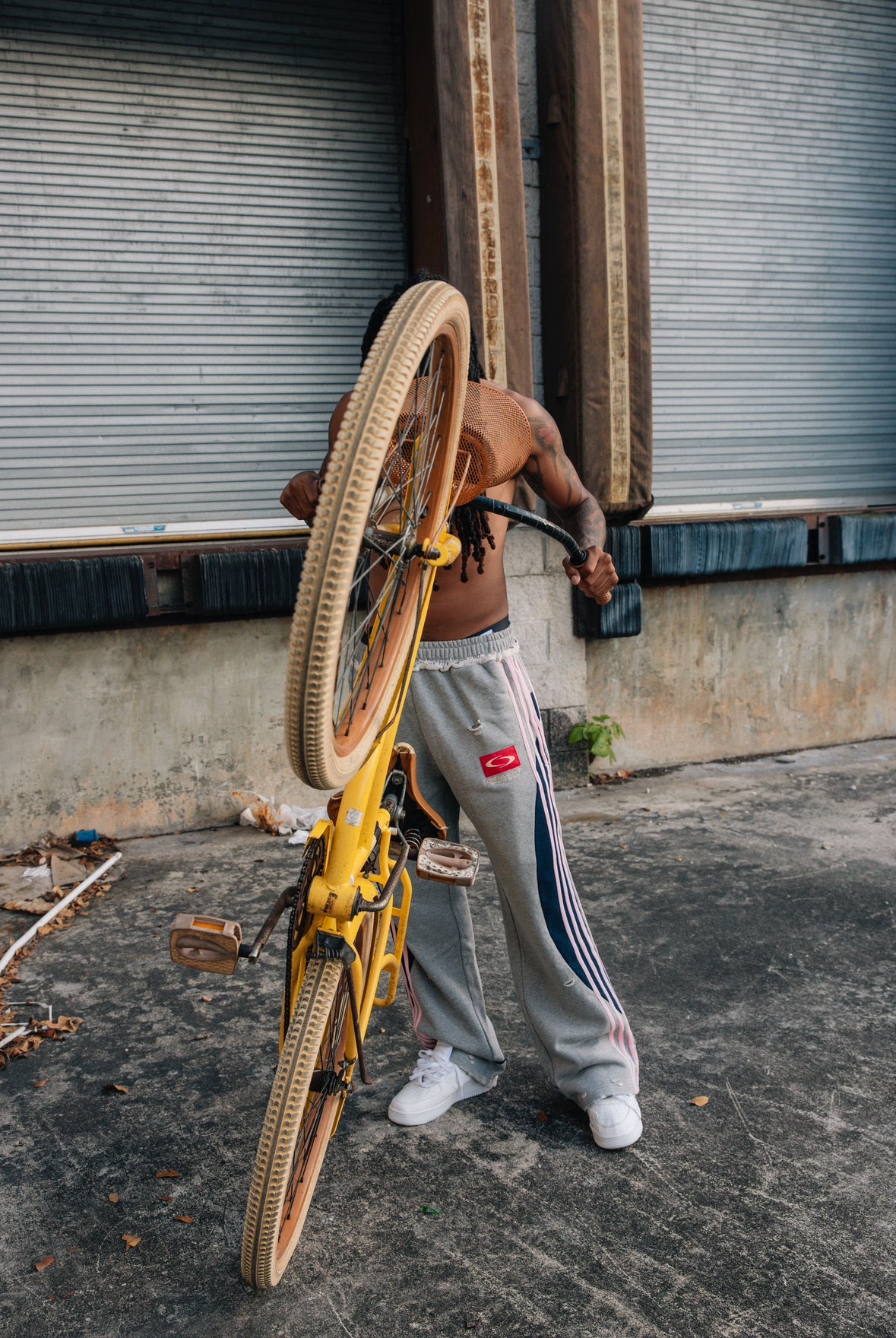 Opulent Sweatpants (gray) French Terry - Oversized - Distressed